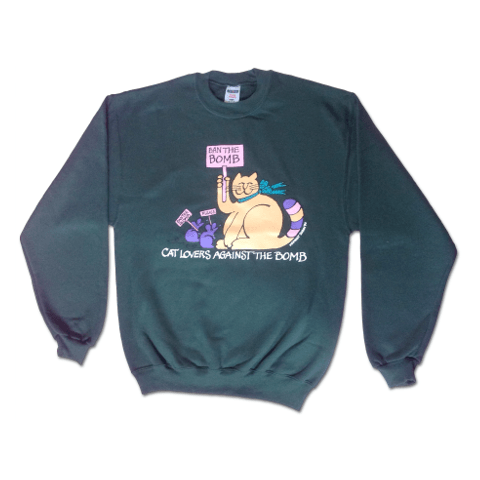 'Ban the Bomb' Sweatshirt - Forest Green