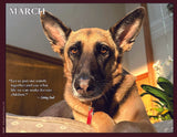 German Shepherd dog with a quote by Sitting Bull.